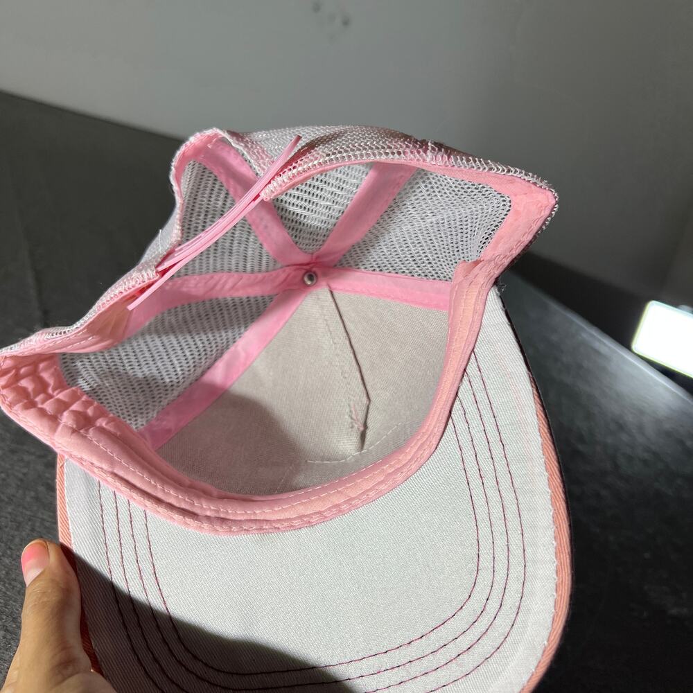 Wonder Woman Trucker Hat Pink White Mesh Snapback - Picture 4 of 5